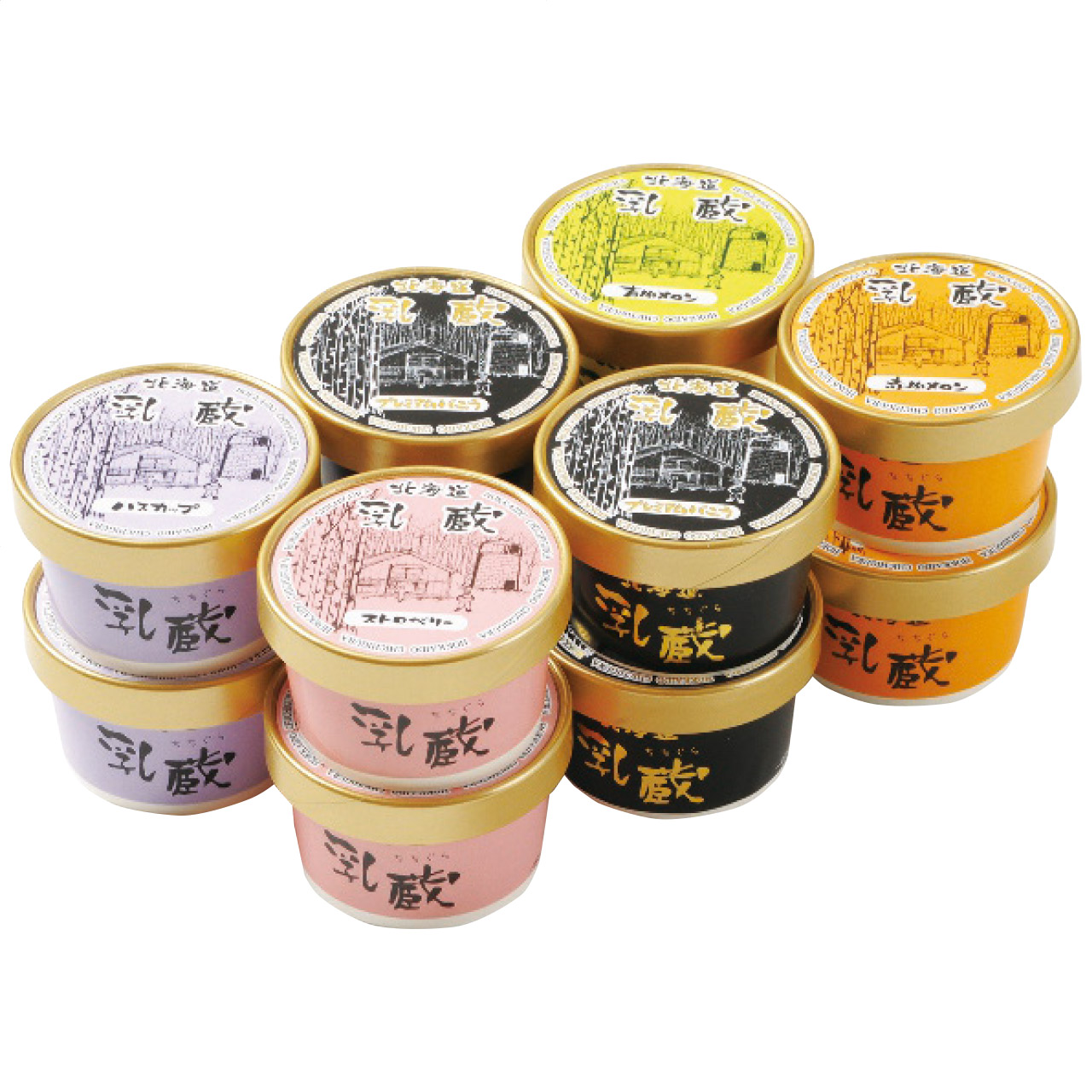 北海道アイスクリーム5種12個