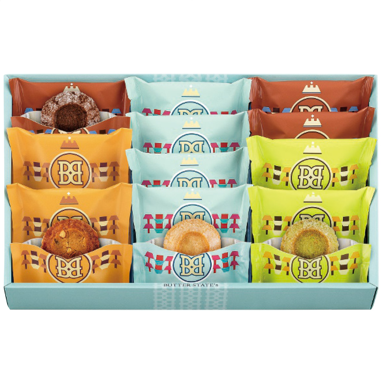 バターステイツクッキー4種(15個入) BN15