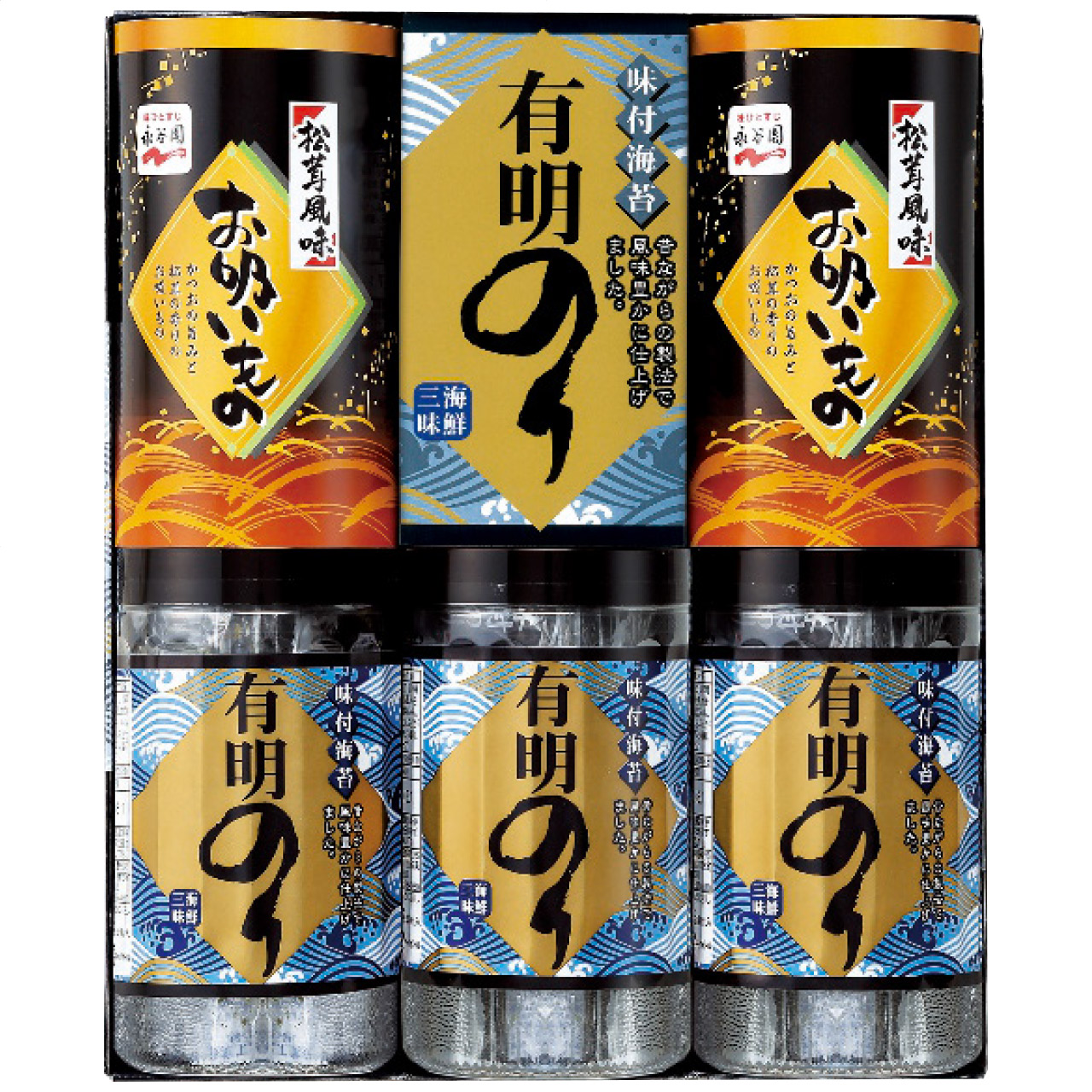 有明のり・永谷園松茸風味お吸い物詰合せ ZFA-25