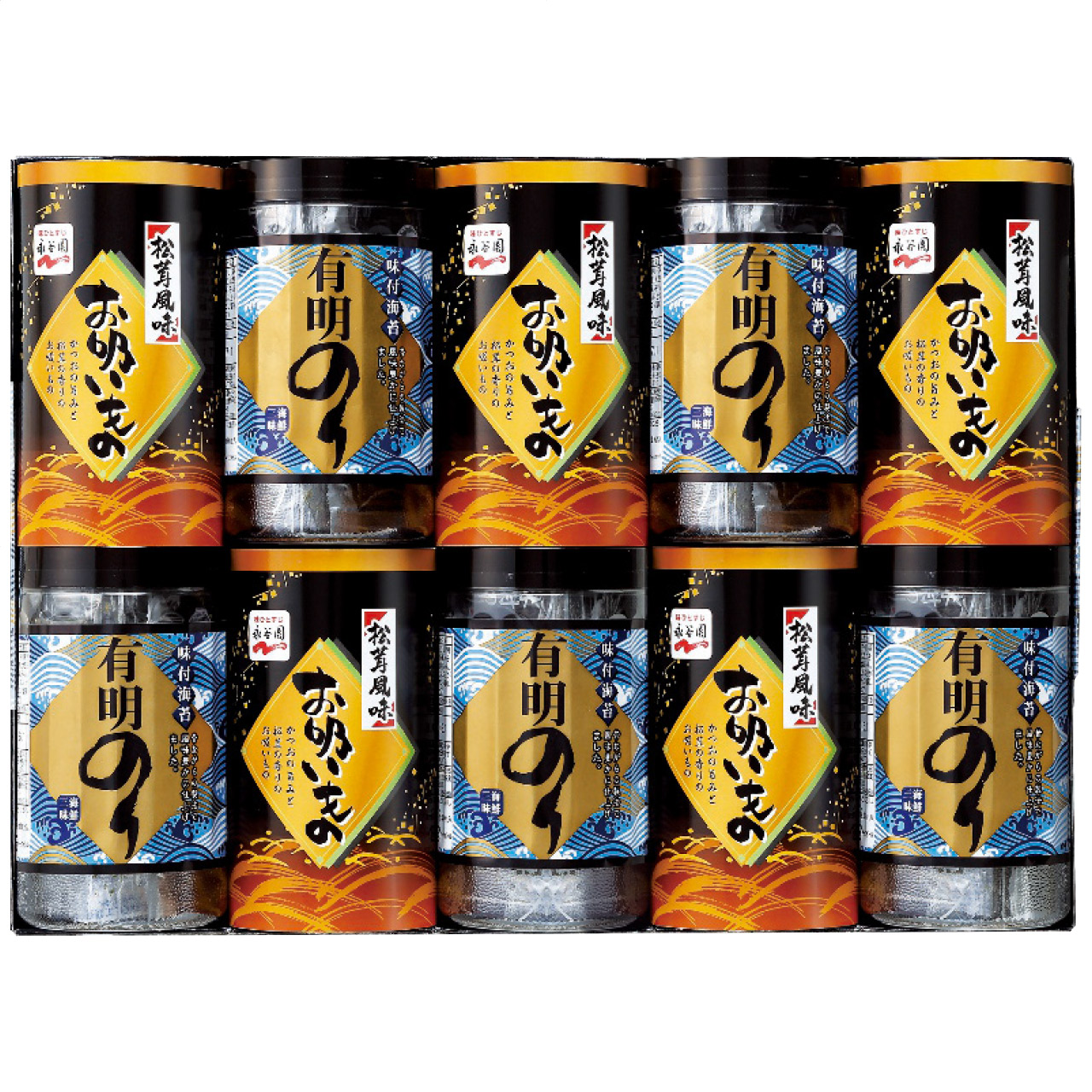 有明のり・永谷園松茸風味お吸い物詰合せ ZFA-50