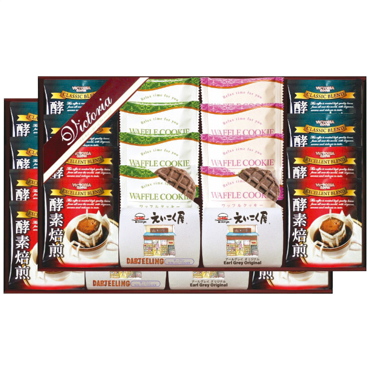 ドリップコーヒー＆紅茶・ワッフルクッキーセット VEM-60