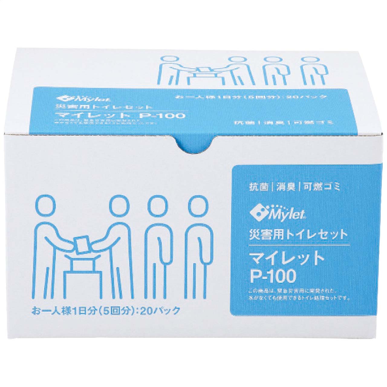 災害用トイレセット(100回分) マイレット