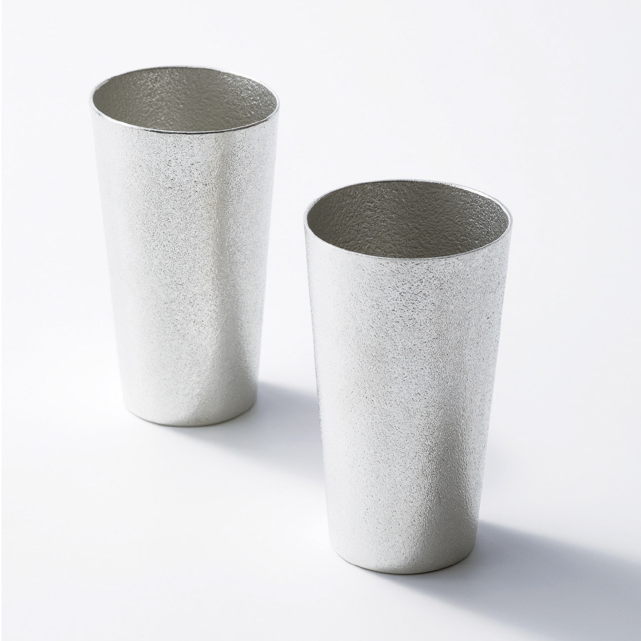 錫製 ビアカップ 2個(桐箱入)