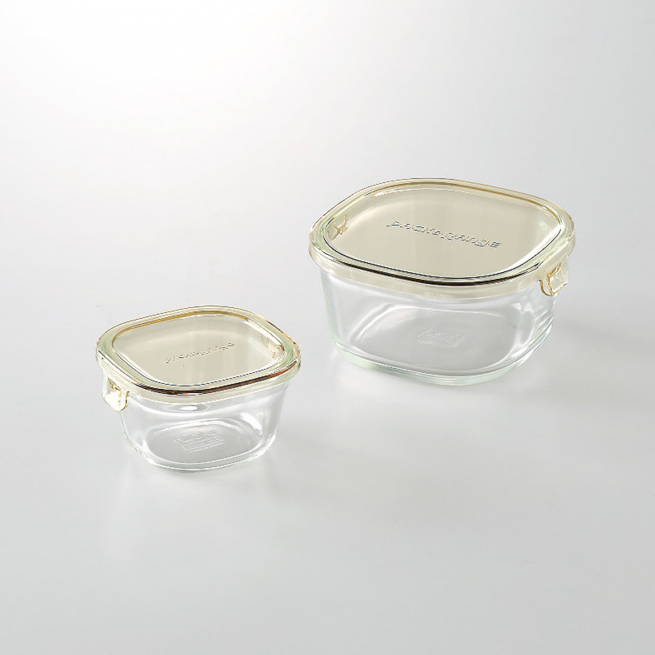 パック＆レンジ角型2点セットS(耐熱ガラス)