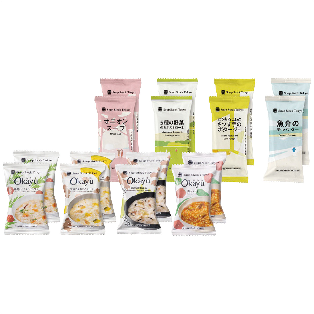 スープとOkayu8種セット16個入 105703A
