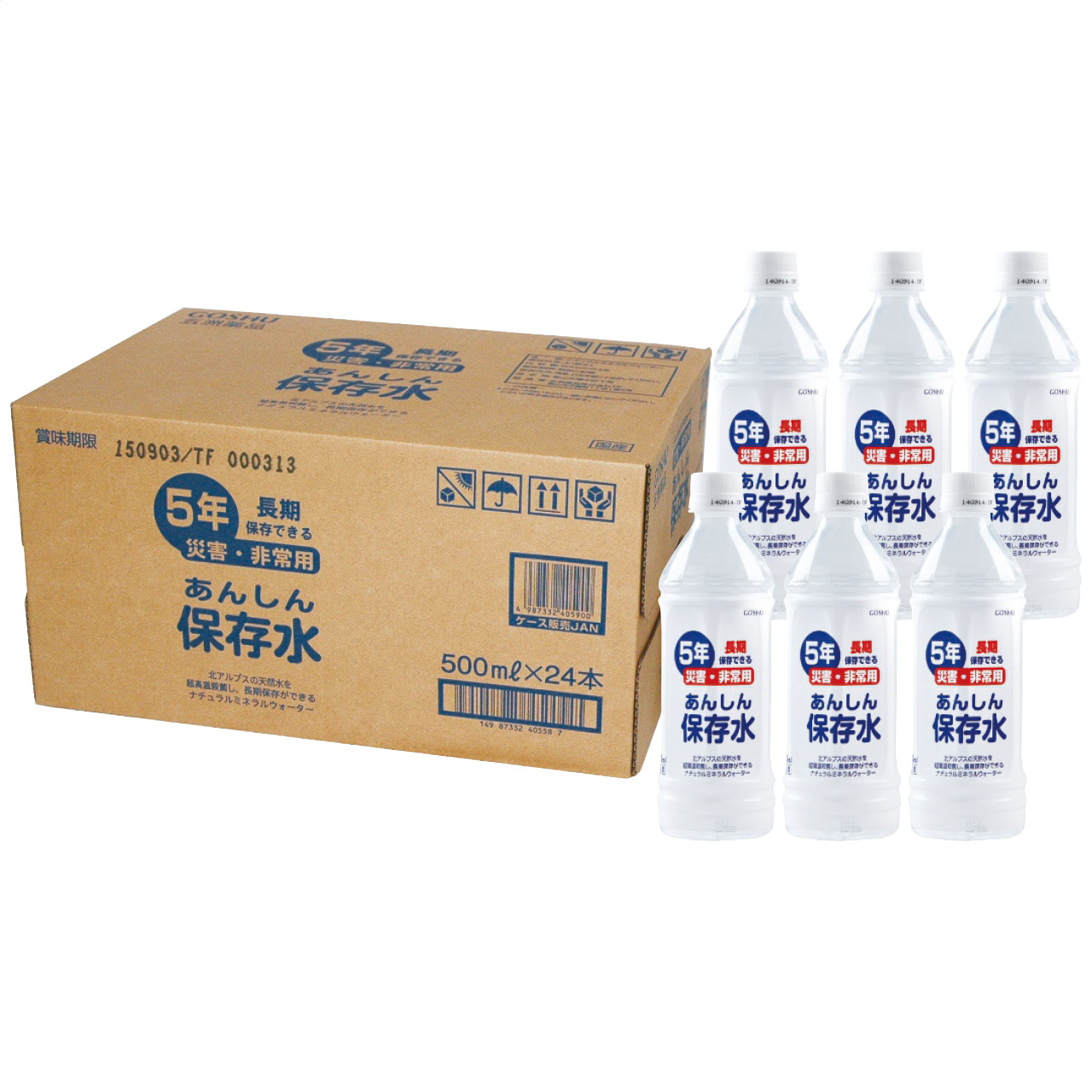 あんしん保存水500ml(24本入)
