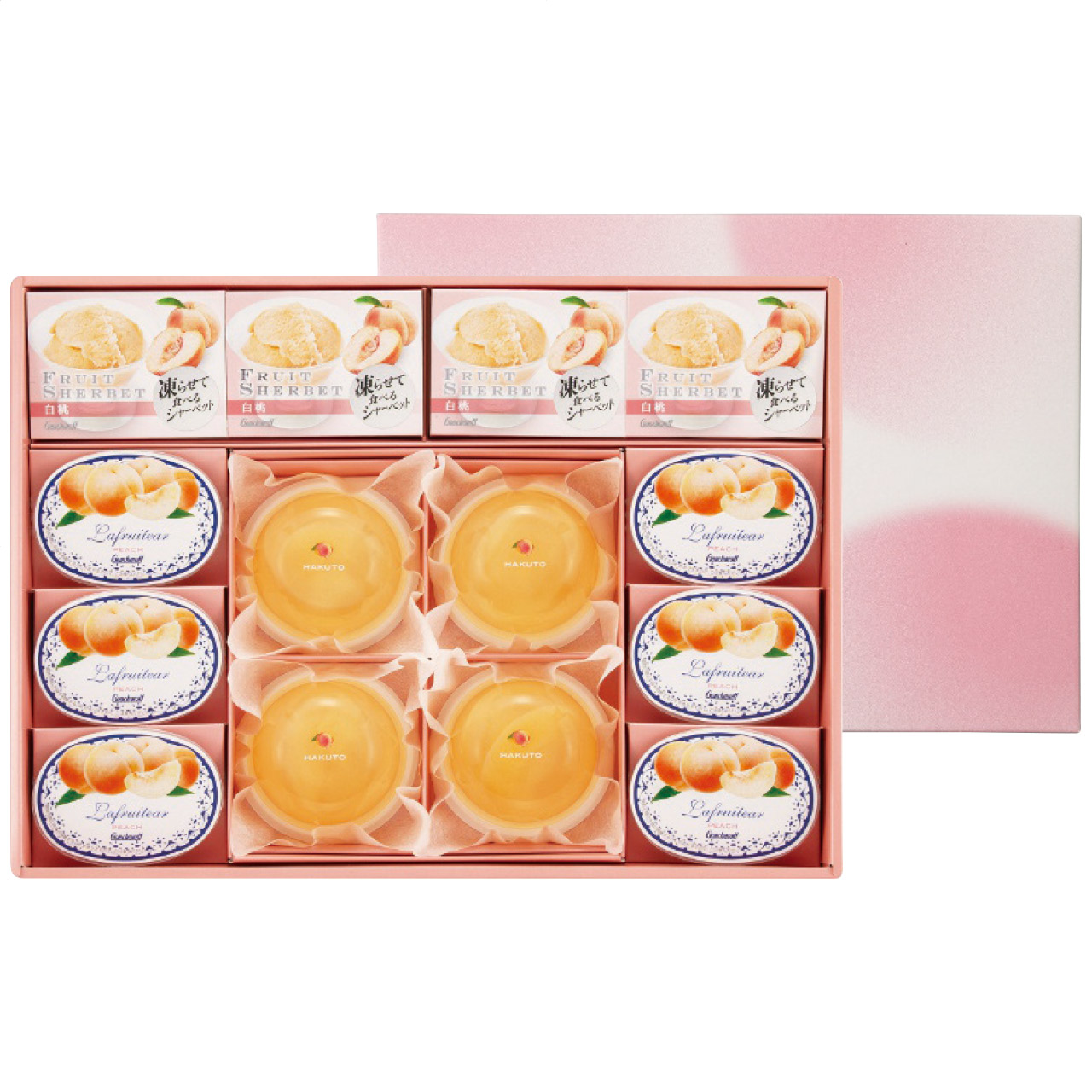 冷菓詰合せ 白桃づくしのデザートセット HD-30