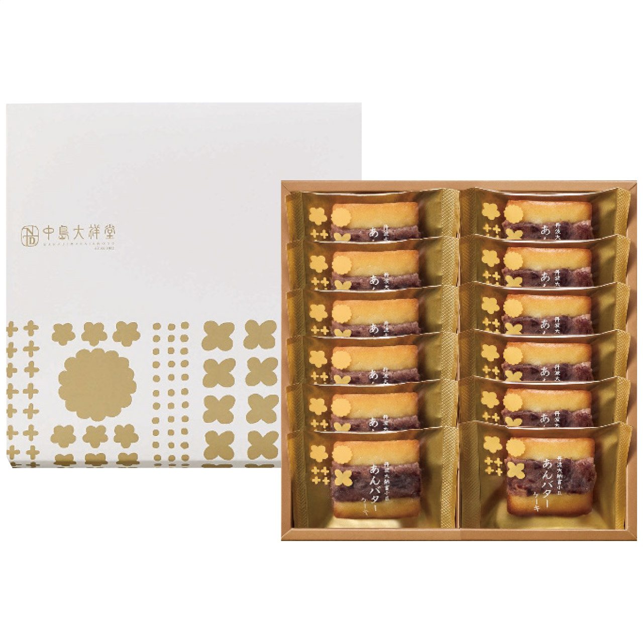 丹波大納言小豆 あんバターケーキ 12個入 DBA-24