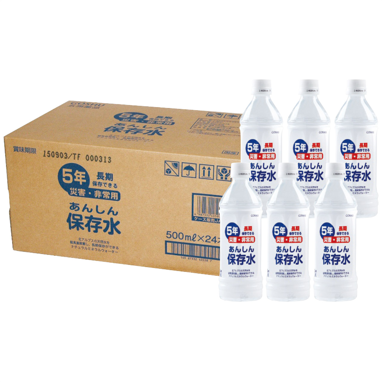 あんしん保存水500ml(24本入)