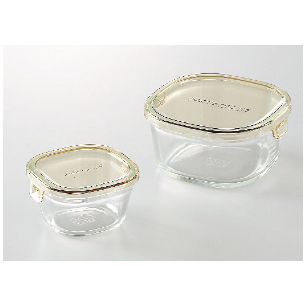 パック＆レンジ角型2点セットS(耐熱ガラス)