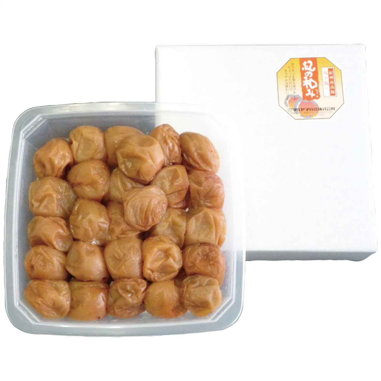 紀州産はちみつ梅｢紀の和み｣ポリ樽白箱700g