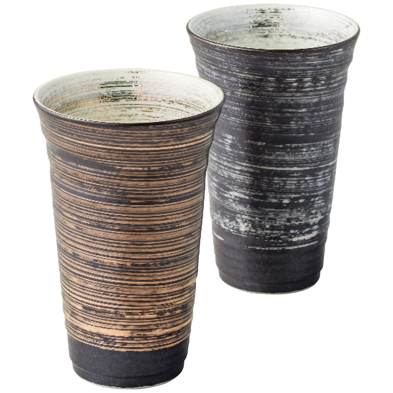 金銀刷毛 反型ペアビアカップ(大)