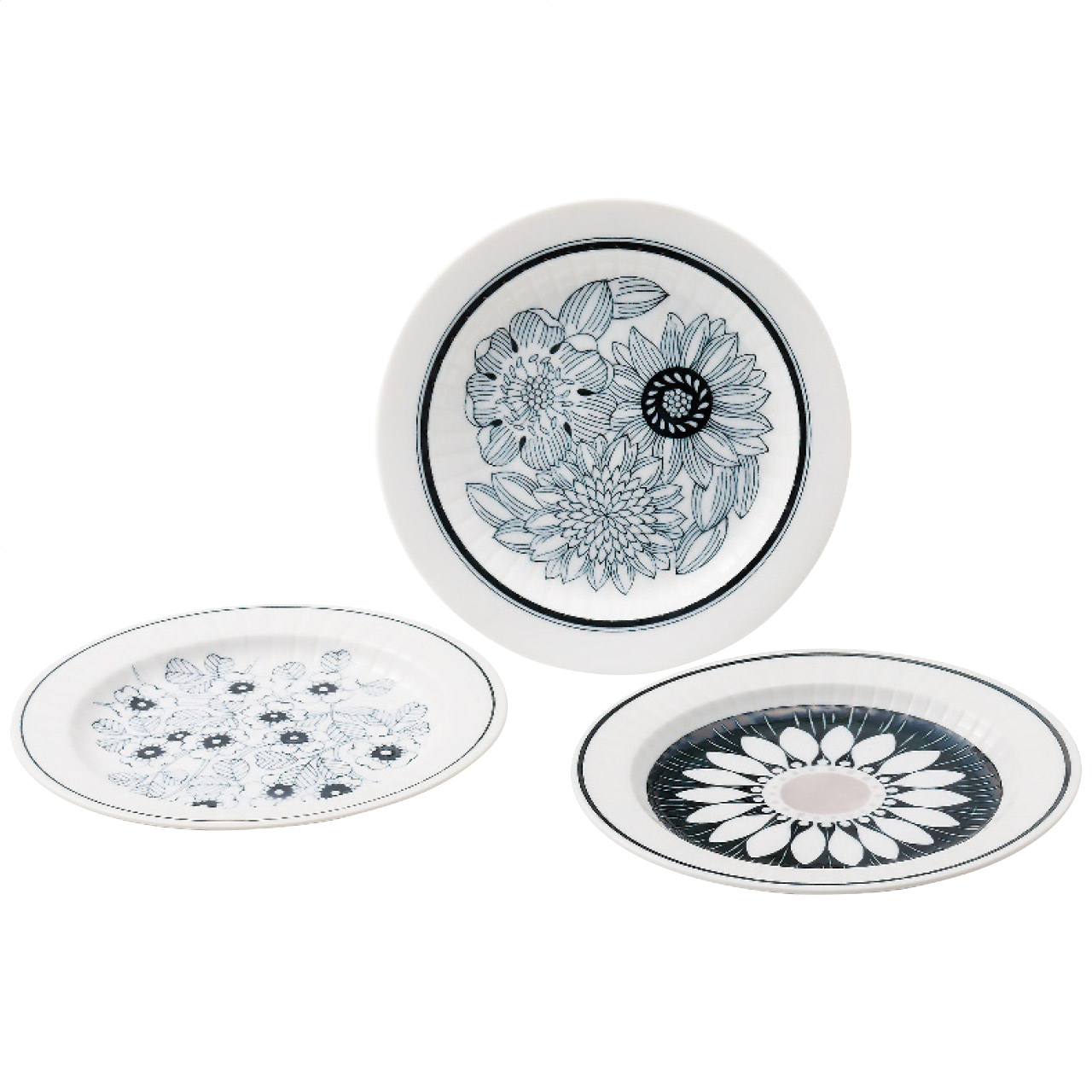 アンティコフラワー トリオケーキプレート