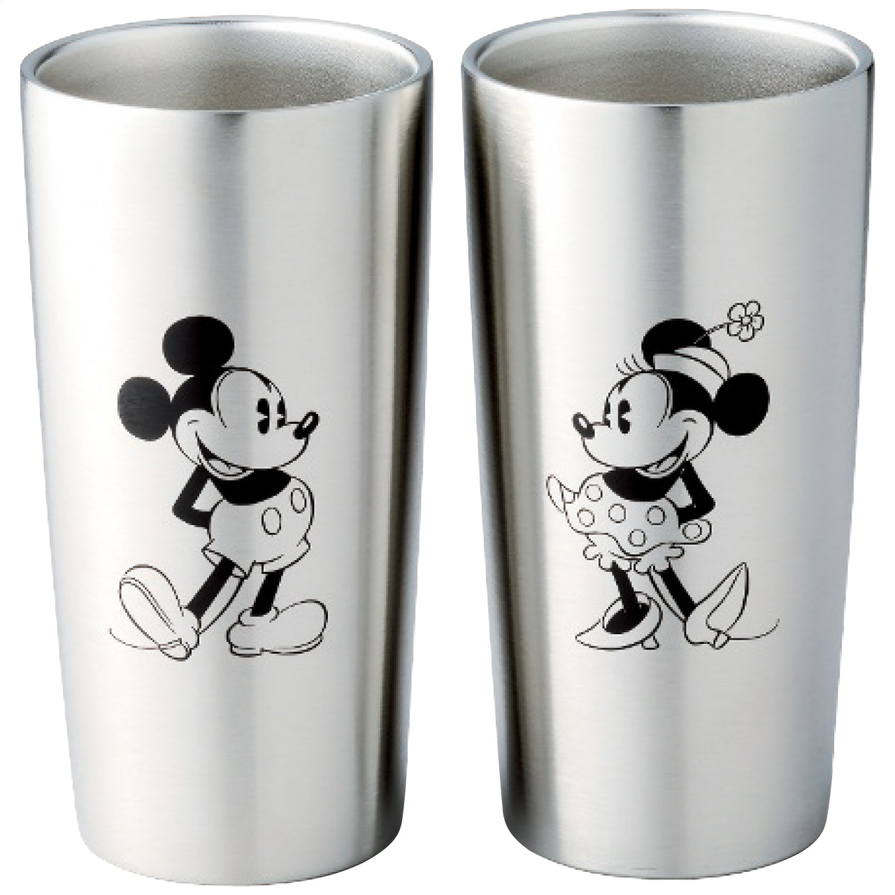 ステンレス真空タンブラーセット440ml(ミッキー＆ミニー)