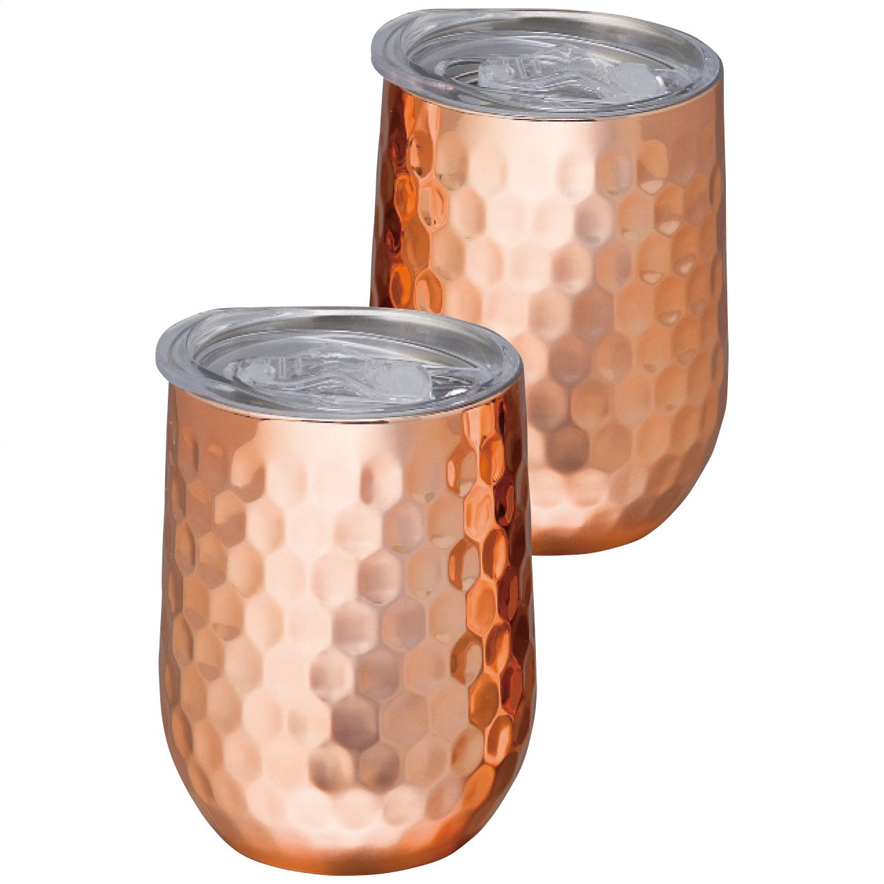 ステンレスタンブラー350ml2客セット(蓋付)