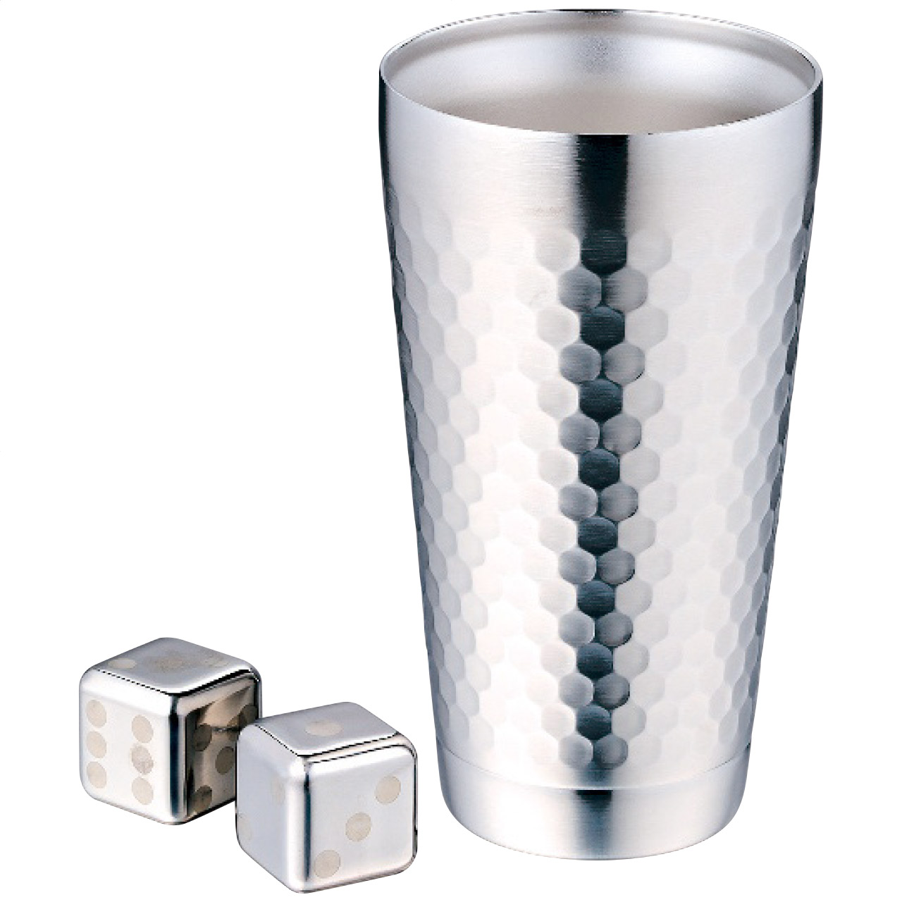 2重タンブラー＆アイスキューブ2個