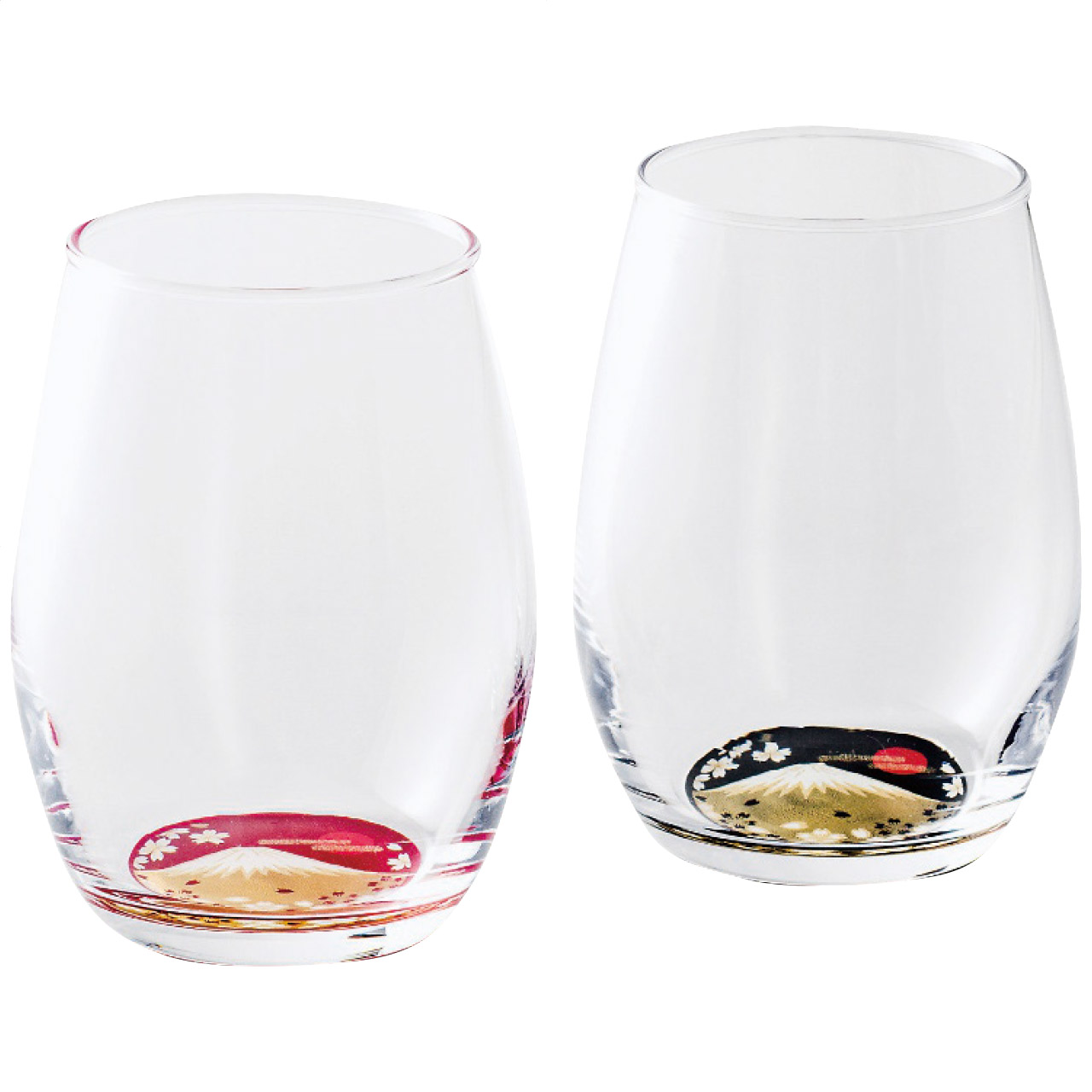 蒔絵 富士山 ダルマグラスペア