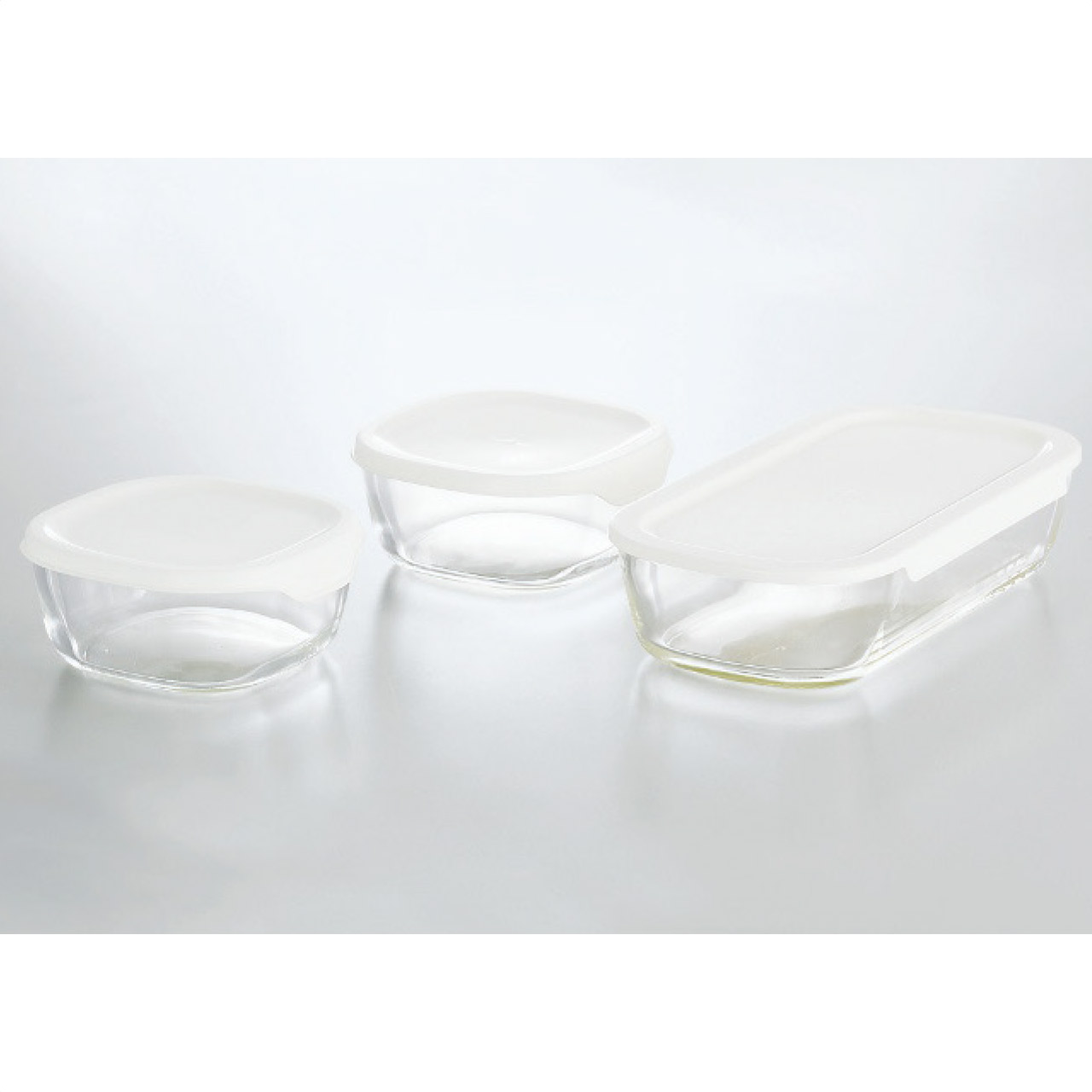 耐熱ガラス製保存容器Sサイズ3点セット
