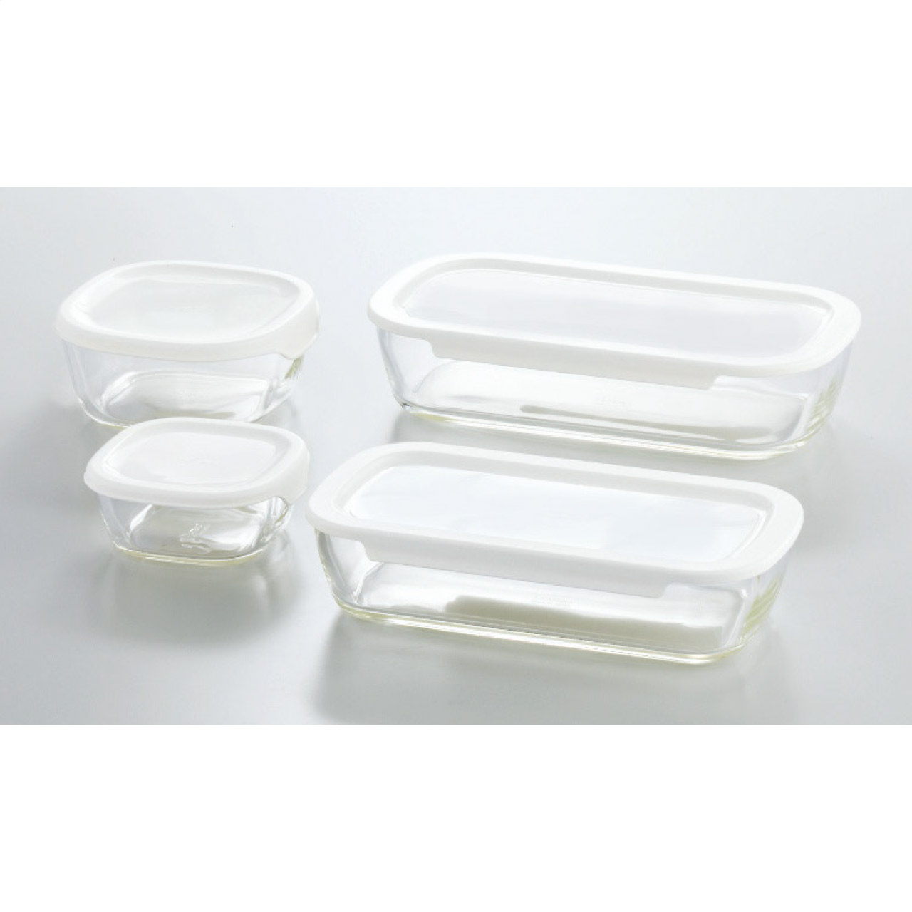 耐熱ガラス製保存容器4点セット