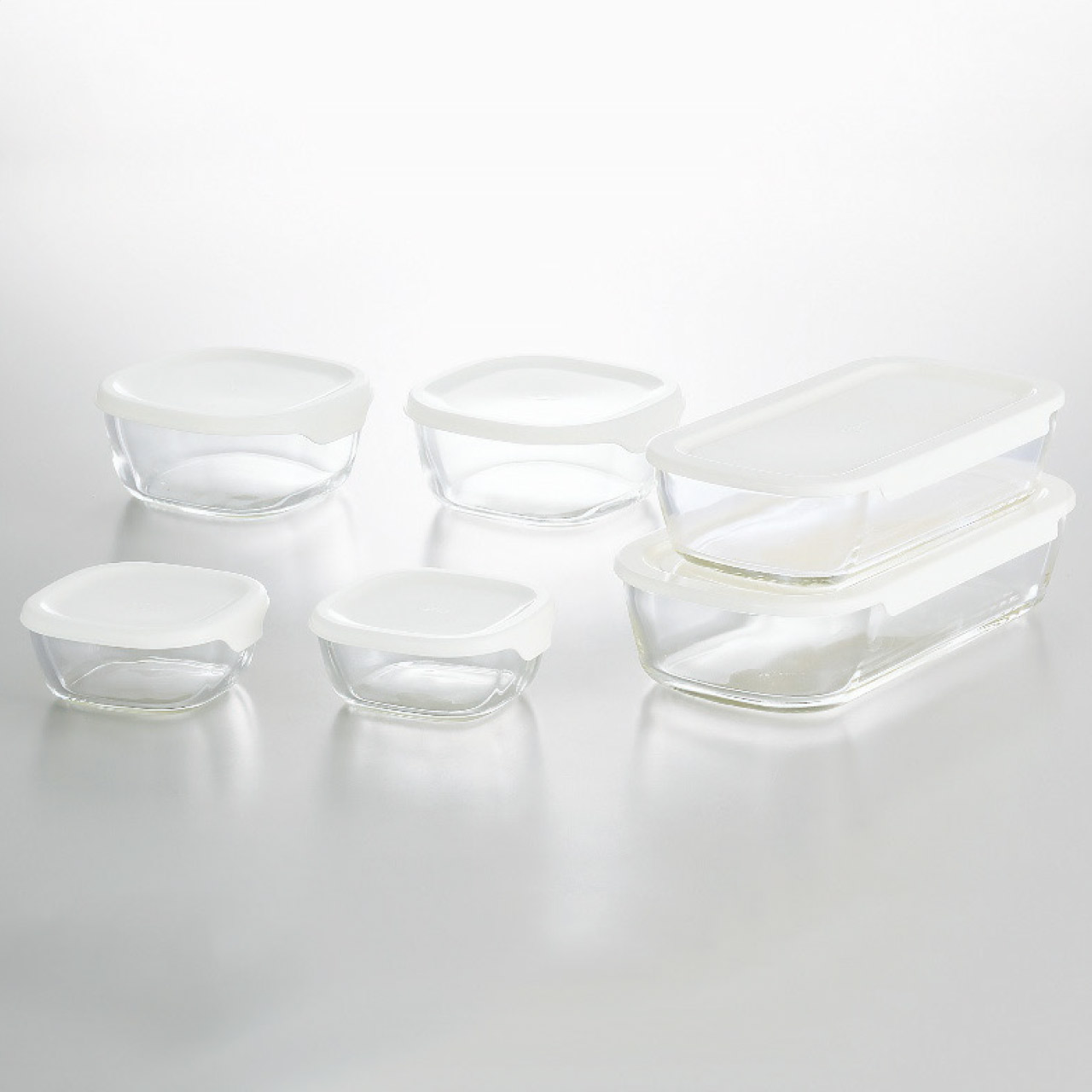 耐熱ガラス製保存容器6点セット