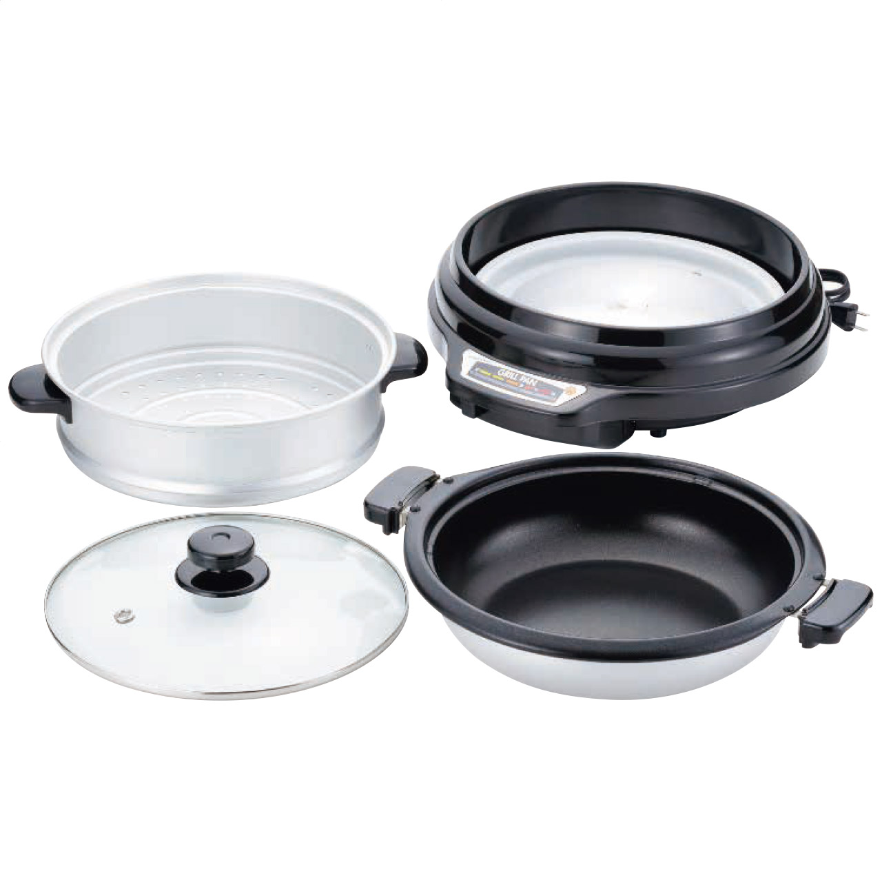 グリルパン27cm(蒸し鍋付)