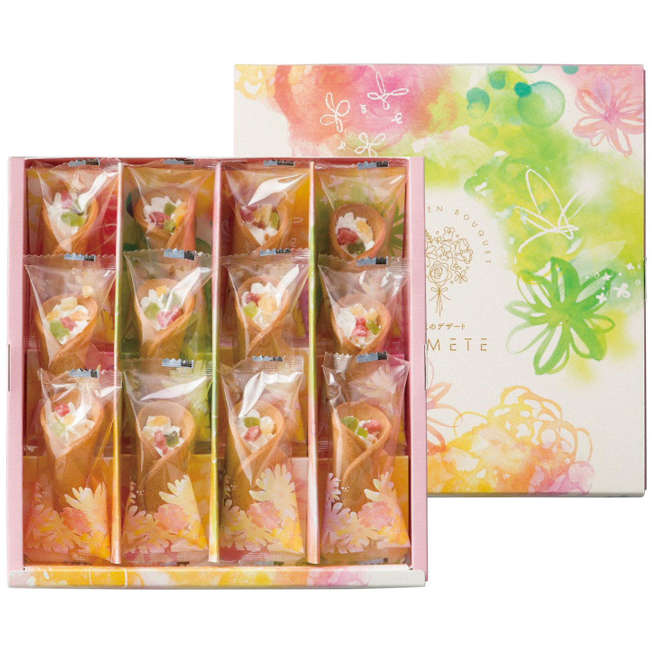 花束のデザート12個入