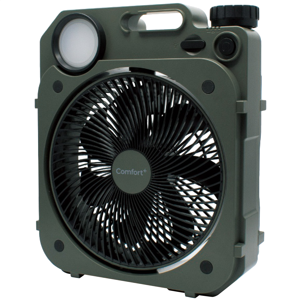 充電式薄型送風扇(グリーン)