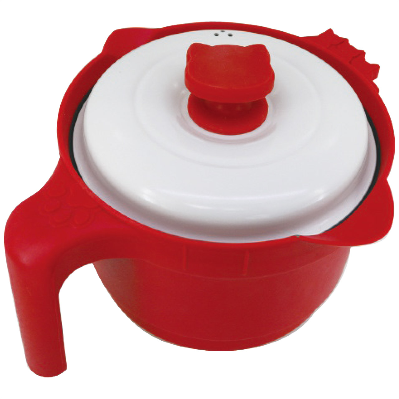 電子レンジ調理器レンジでマルチポット(レッド)