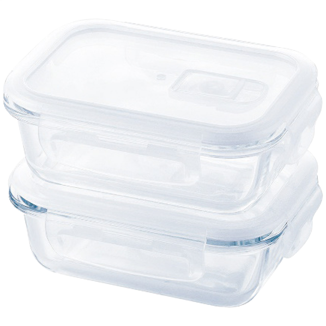 ホームミール 耐熱ガラス保存容器2個セット