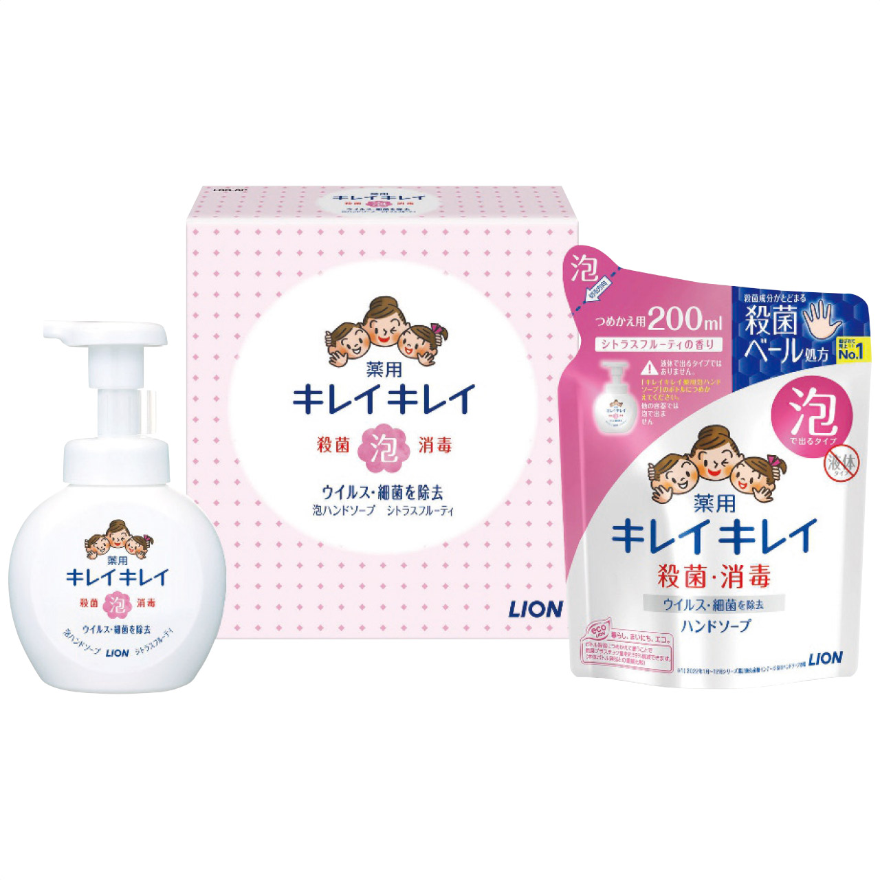 キレイキレイ薬用泡ハンドソープセット LBB-8P