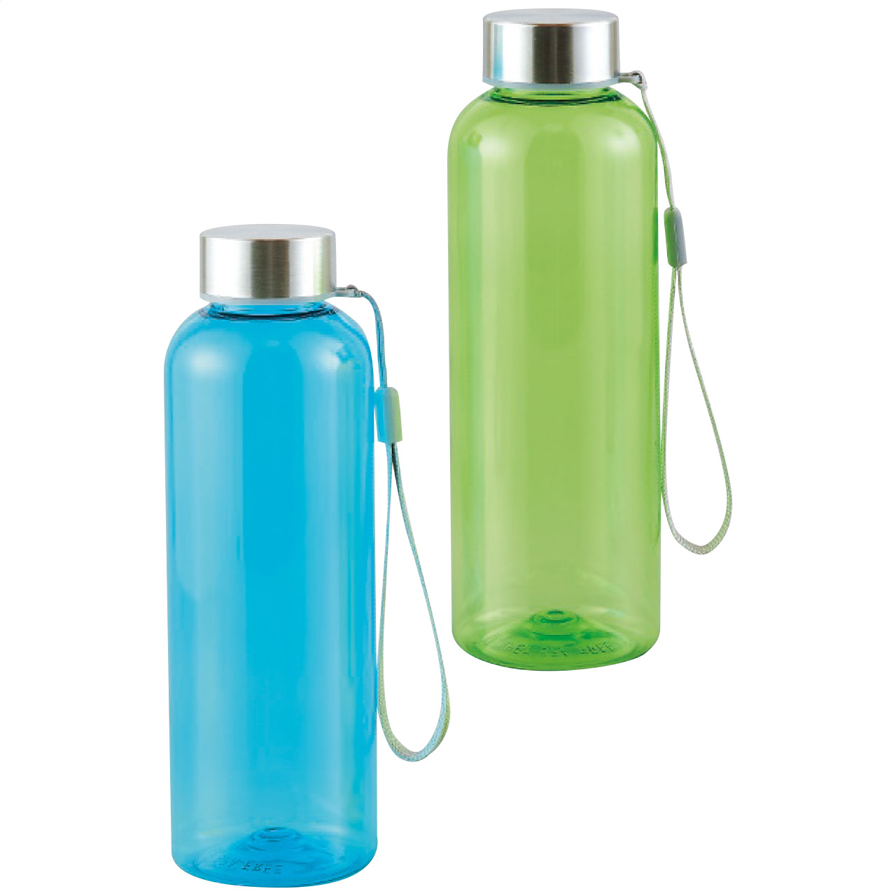 再生樹脂でできたクリアボトル500ml