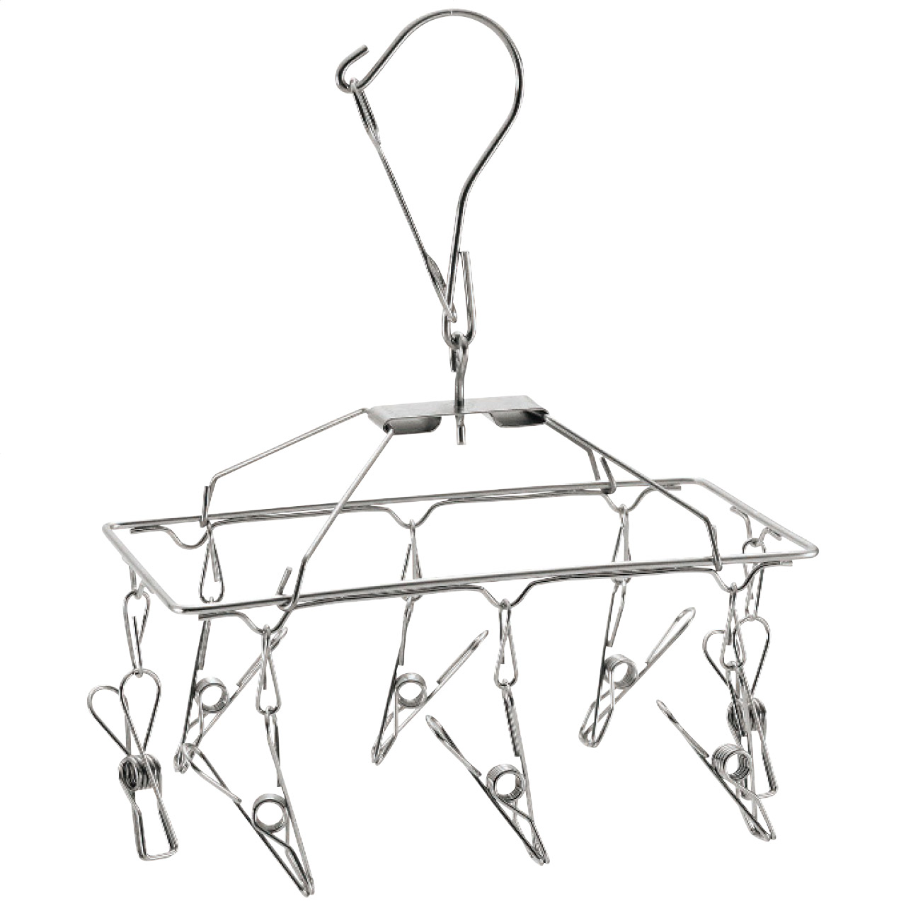 ちょい干しステンレスピンチハンガー(8ピンチ)