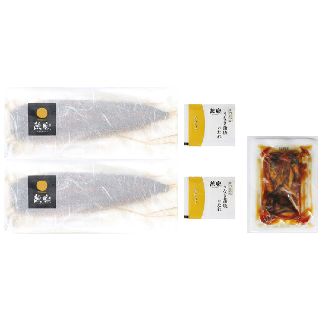 九州産うなぎ蒲焼2尾＋蒲焼きざみごぼう入1袋