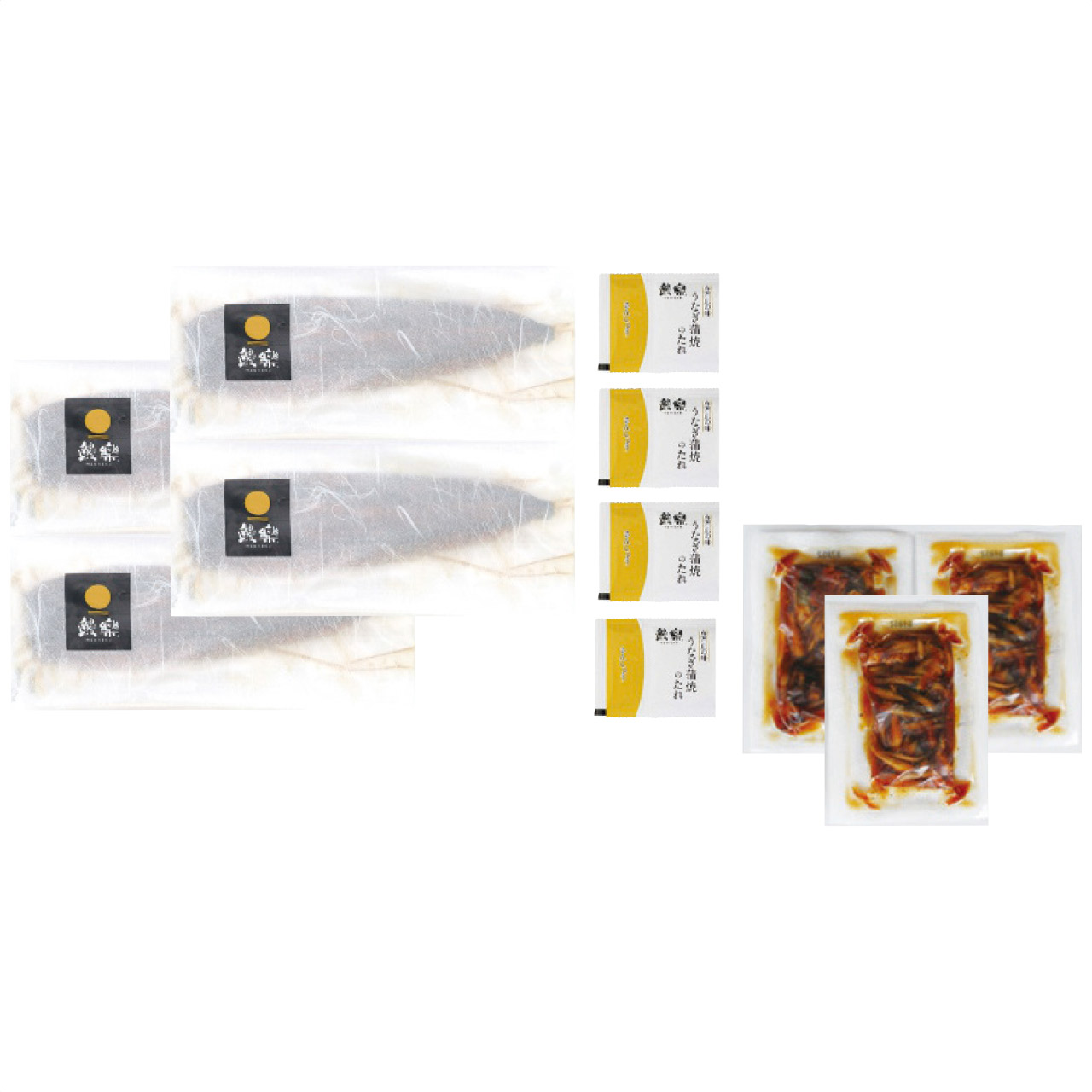 九州産うなぎ蒲焼4尾＋蒲焼きざみごぼう入3袋