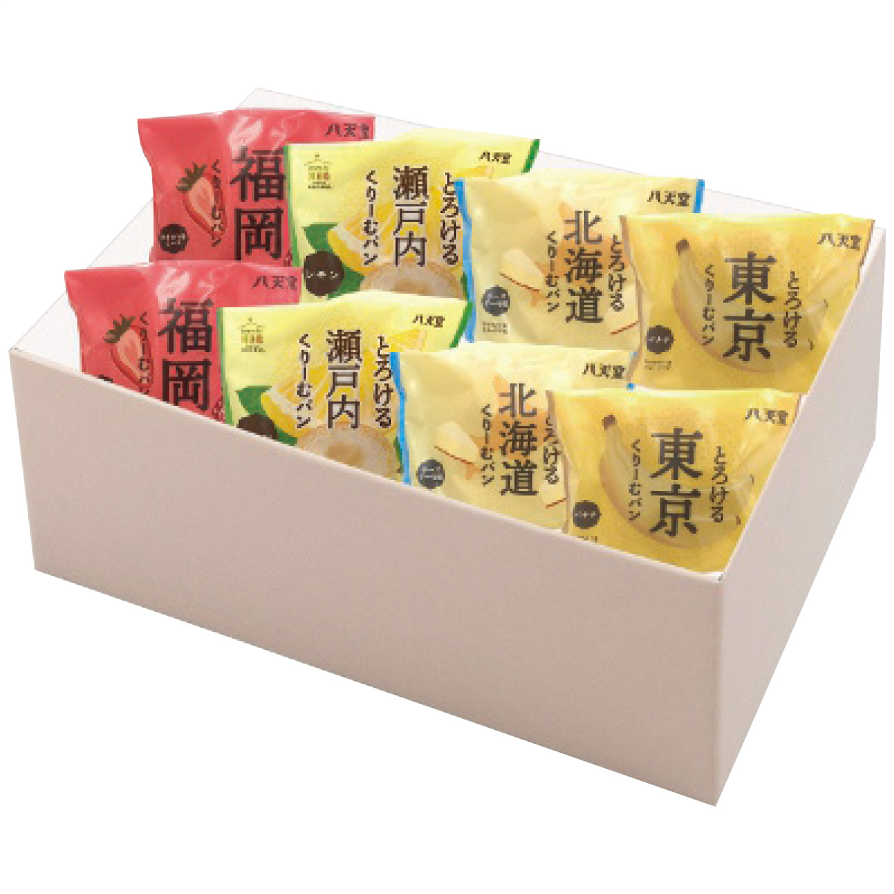 ふるさとくりーむパン4種8個詰合せ