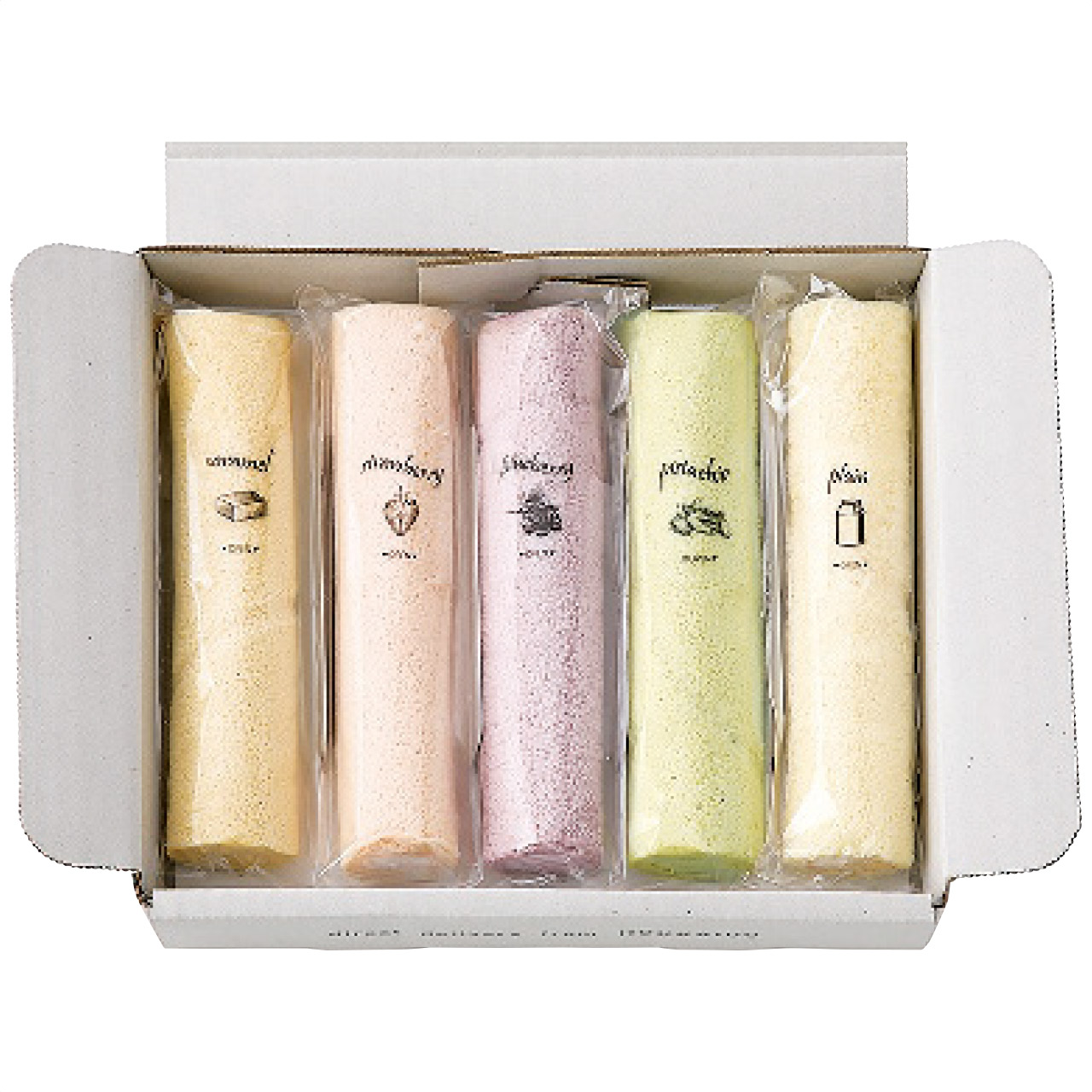 5種のふわふわスティックロールケーキ