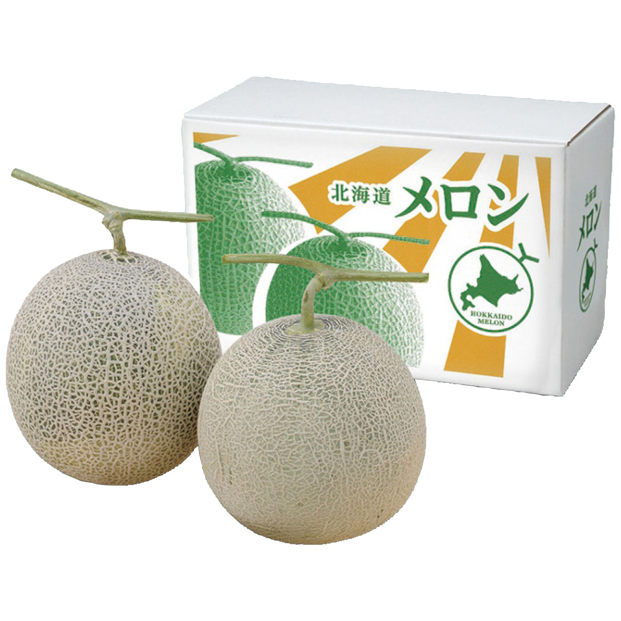 北海道産 赤肉・青肉メロン食べ比べ