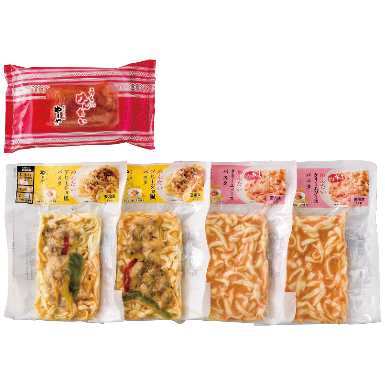 博多やまや辛子明太子と冷凍明太パスタセット