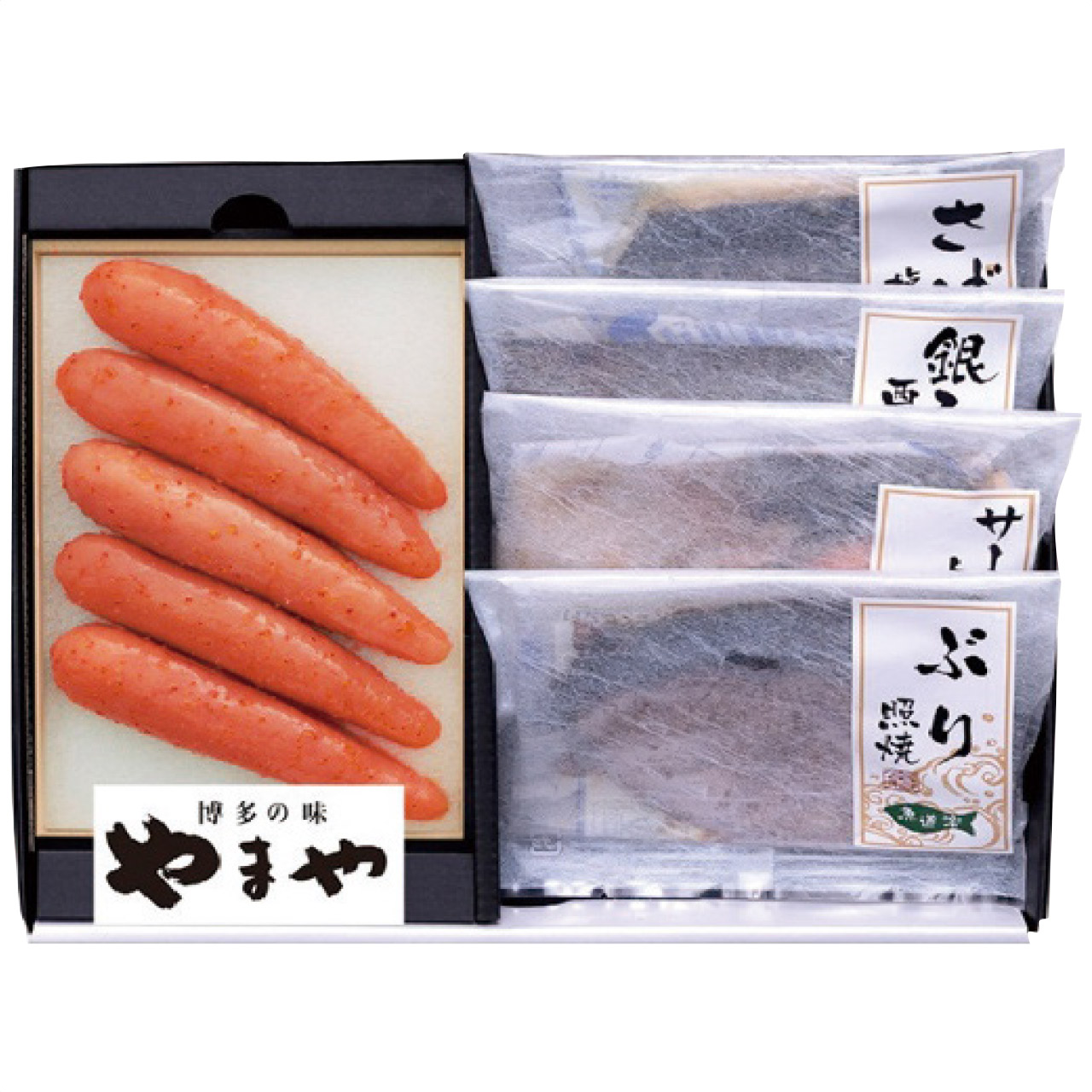 無着色辛子明太子・レンジで簡単焼魚詰合せ