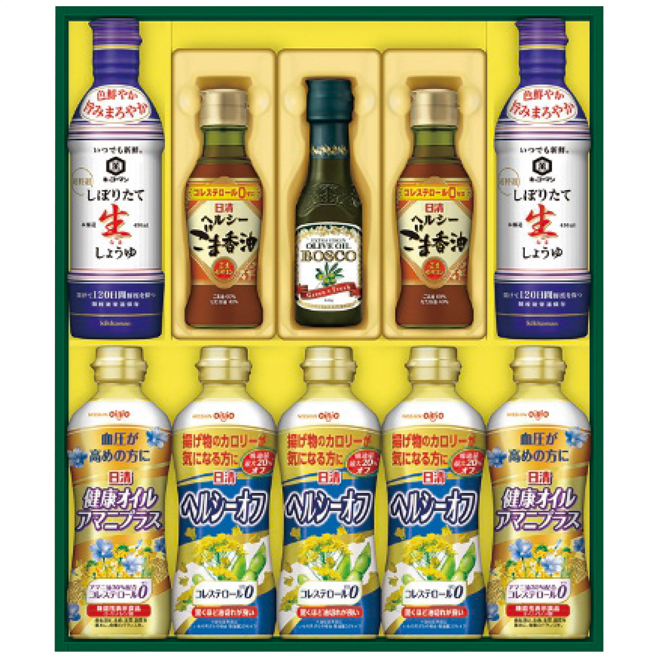 ヘルシーオイル＆キッコーマン生しょうゆギフト NK-55
