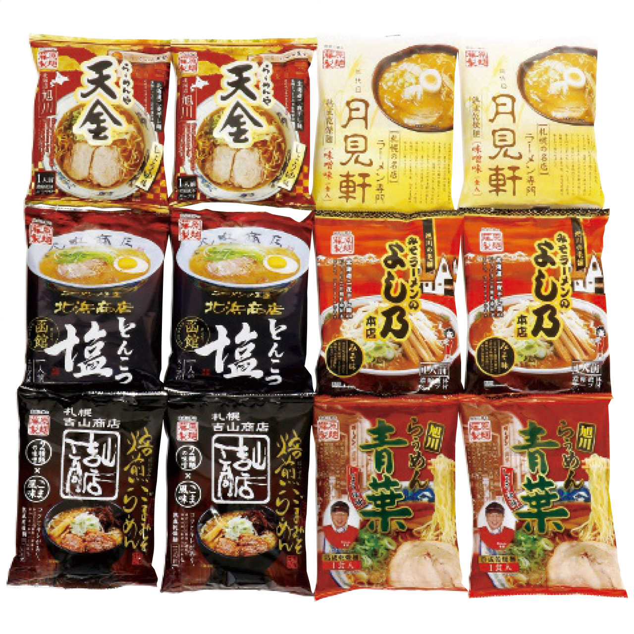 北海道繁盛店対決ラーメン12食 HTR-C