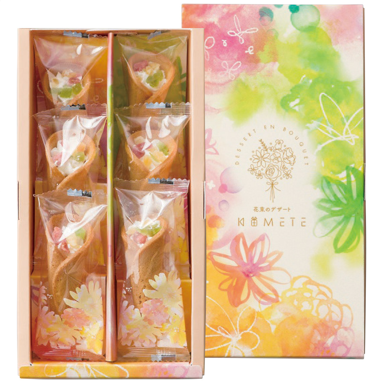 花束のデザート6個入