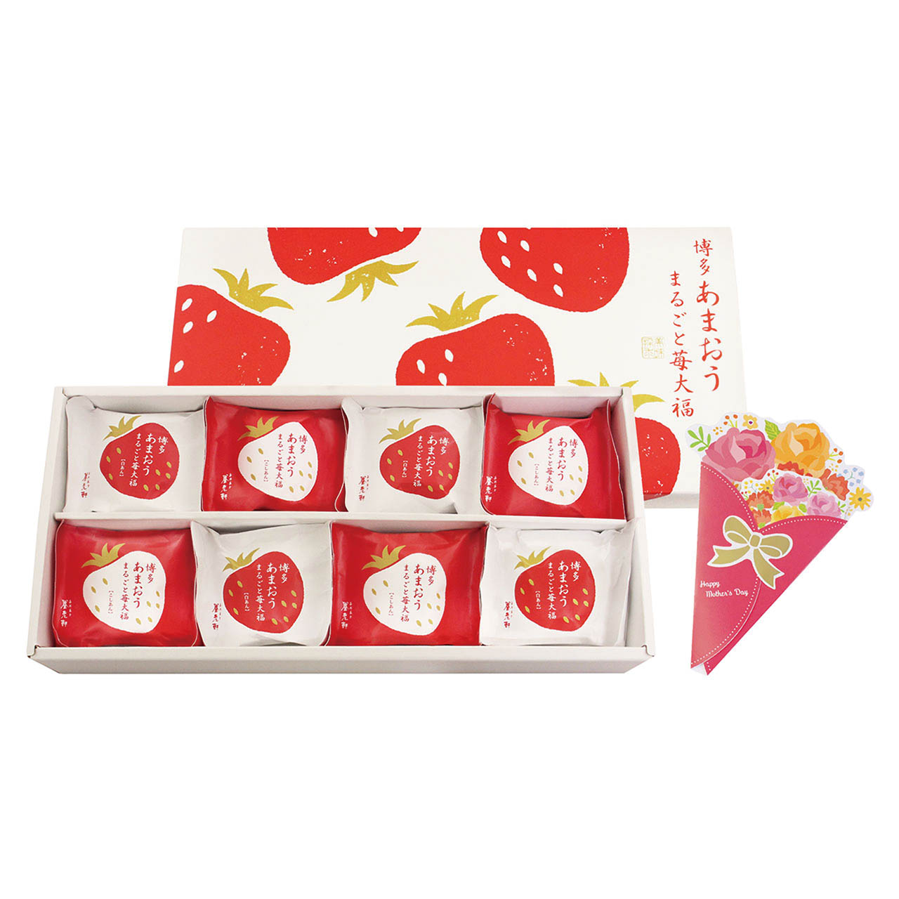 母の日 博多あまおう まるごと苺大福