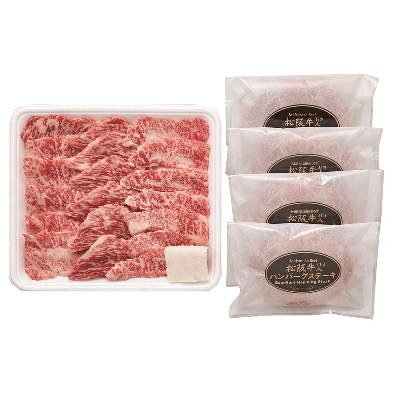 母の日 松阪牛焼肉＆生ハンバーグセット