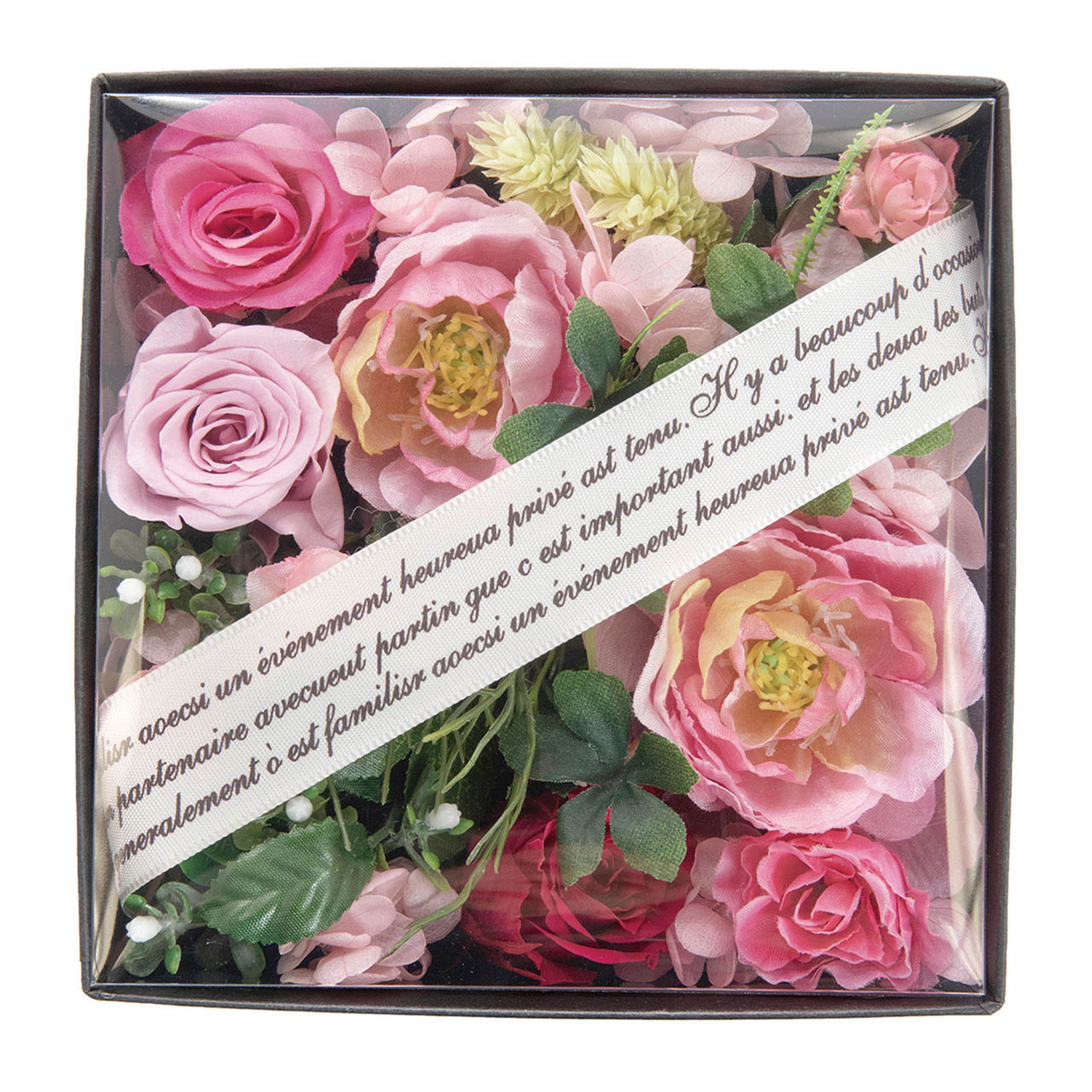 母の日 プリザーブドフラワー＆造花 フラワーBOX マメールレーヴ
