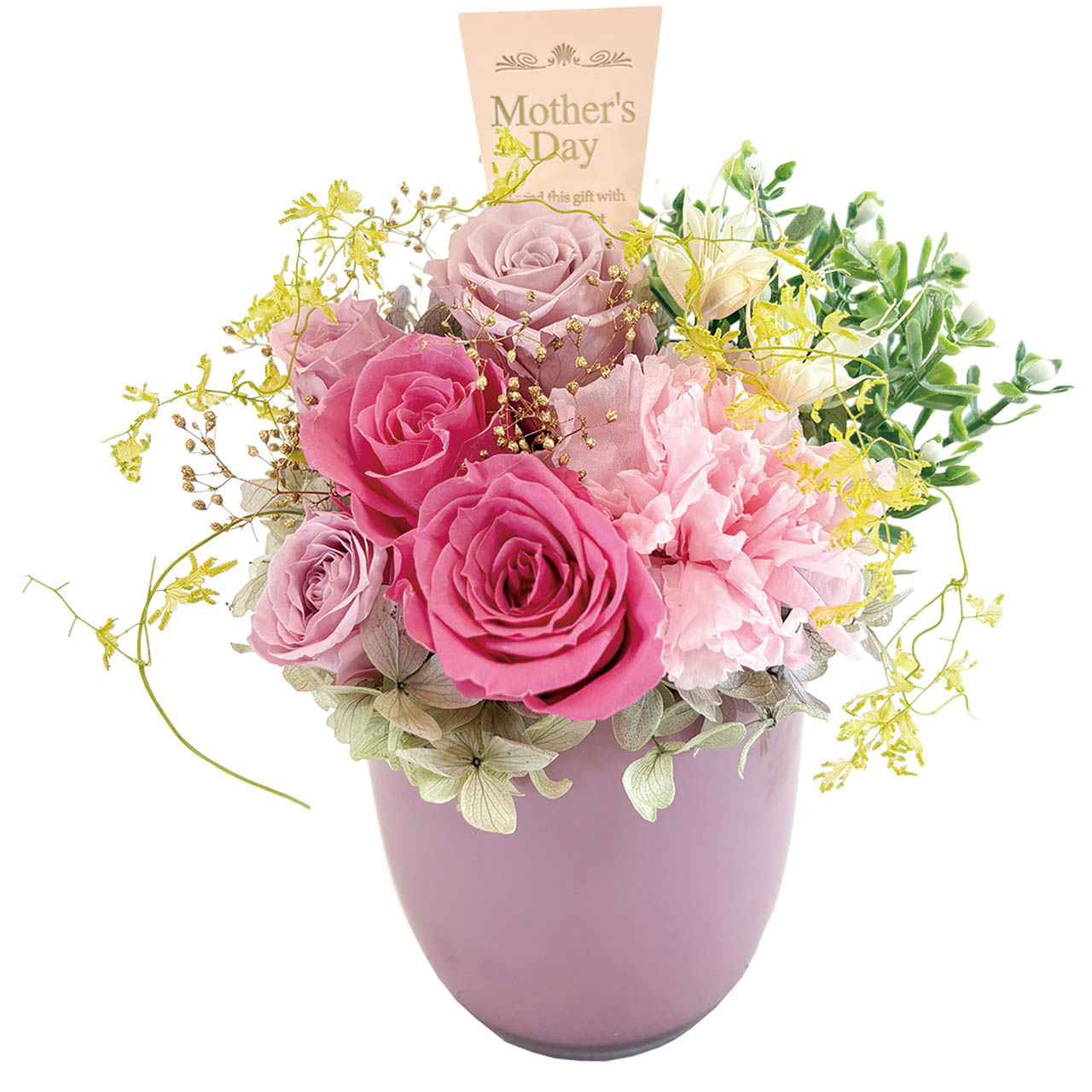 母の日 プリザーブドフラワー フルールソワレ ピンク