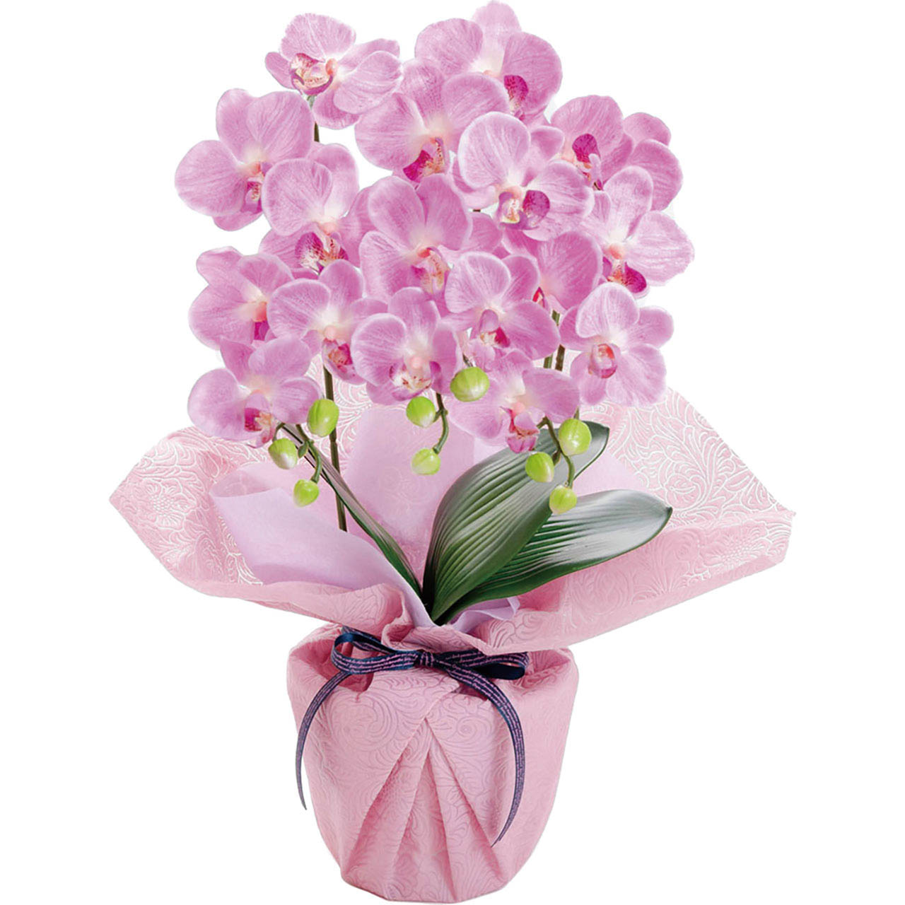 母の日 アーティフィシャルフラワー ミニ胡蝶蘭3本立ち　フレッシュピンク