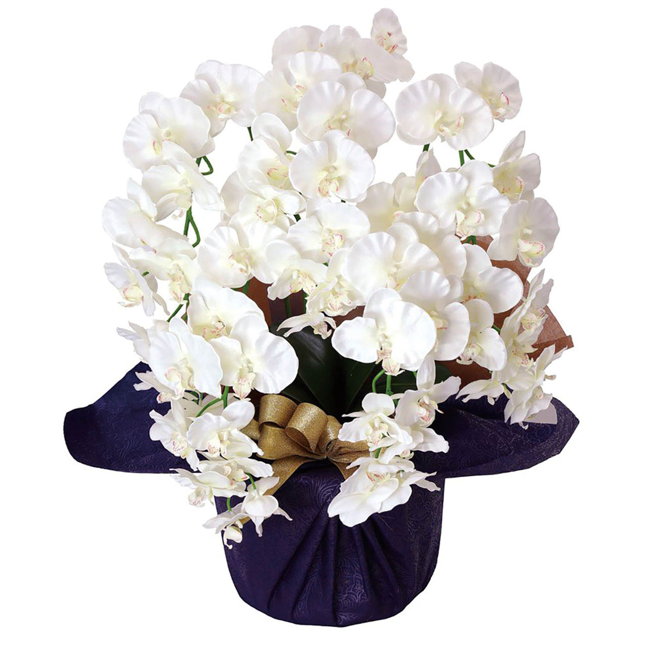 母の日 アーティフィシャルフラワー 5本立ち胡蝶蘭 ホワイト