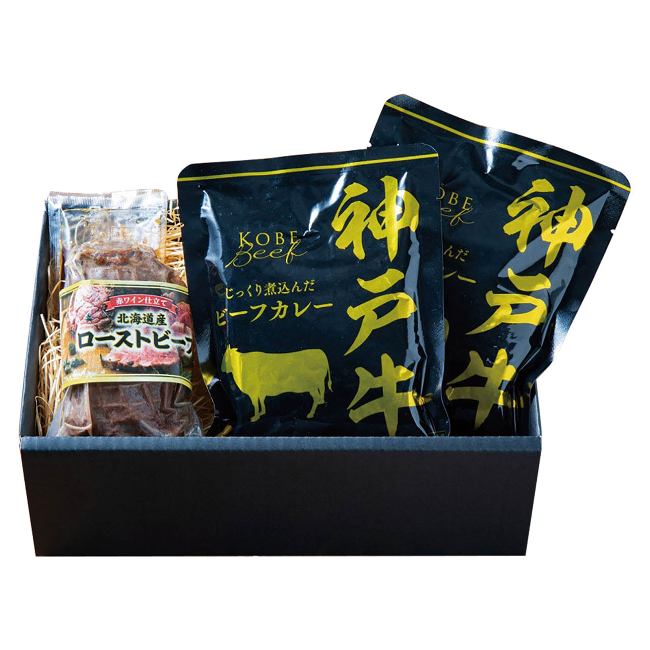 母の日 神戸ビーフカレー＆北海道産ローストビーフ詰合せ