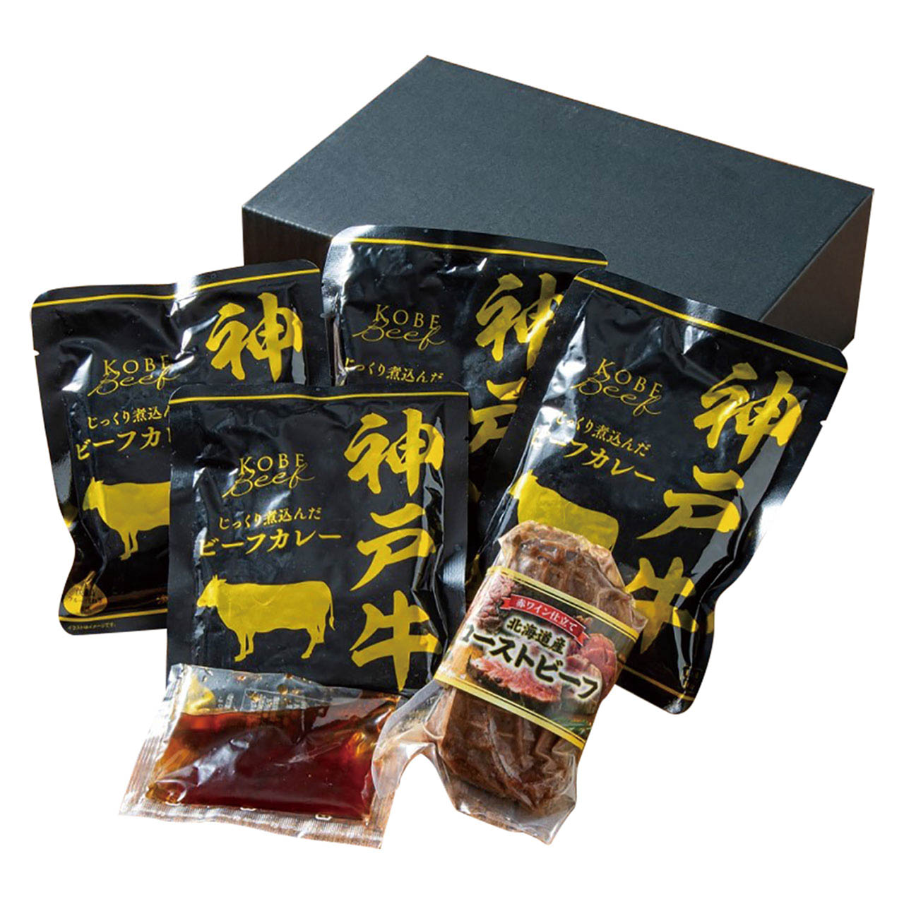 母の日 神戸ビーフカレー＆北海道産ローストビーフ詰合せ